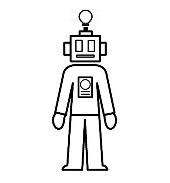 Artificial intelligence (AI) programmer illustration