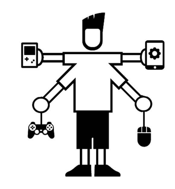 Generalist programmer illustration