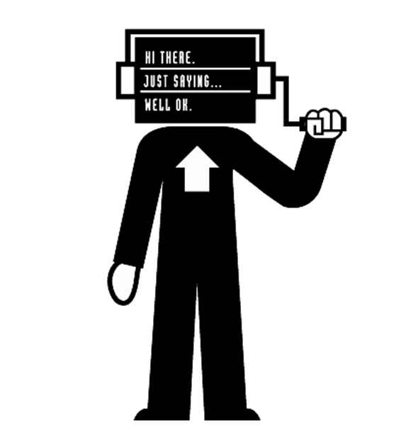 Autocue operator illustration