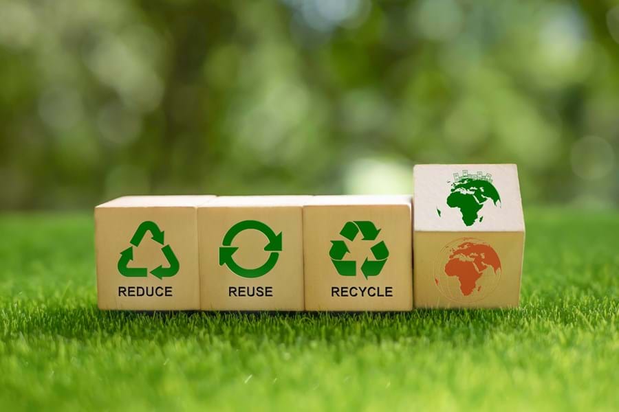 Reduce, reuse and recycle logos